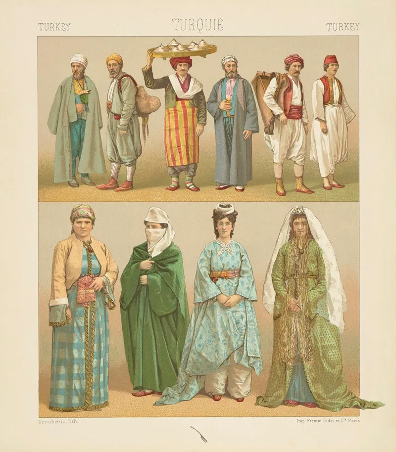 Costumes Feminins Religieux Bourgeois Et Populaires De Contantinople