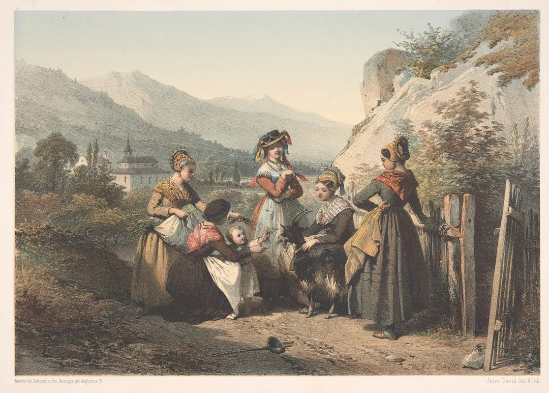 Costumes Of Bourg St Maurice Dept Of Savoy And Around Thonon Dept Of Hte Savoie