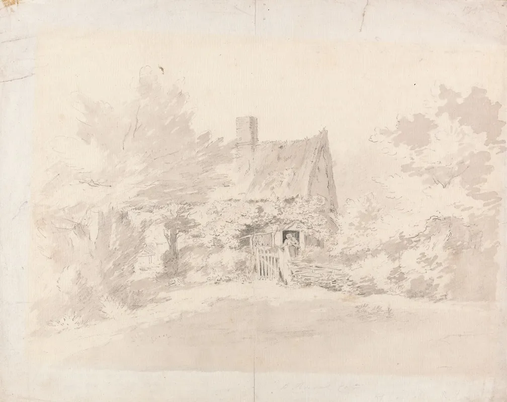 Cottage Among Trees 2 Wall Art by John Constable - High-Resolution Digital Print