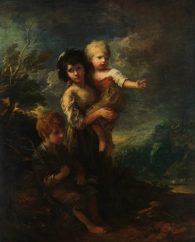 Cottage Children The Wood Gatherers