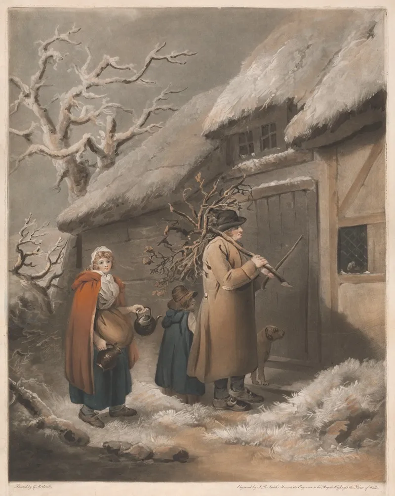 Cottage Family 2 Wall Art by George Morland - High-Resolution Digital Print
