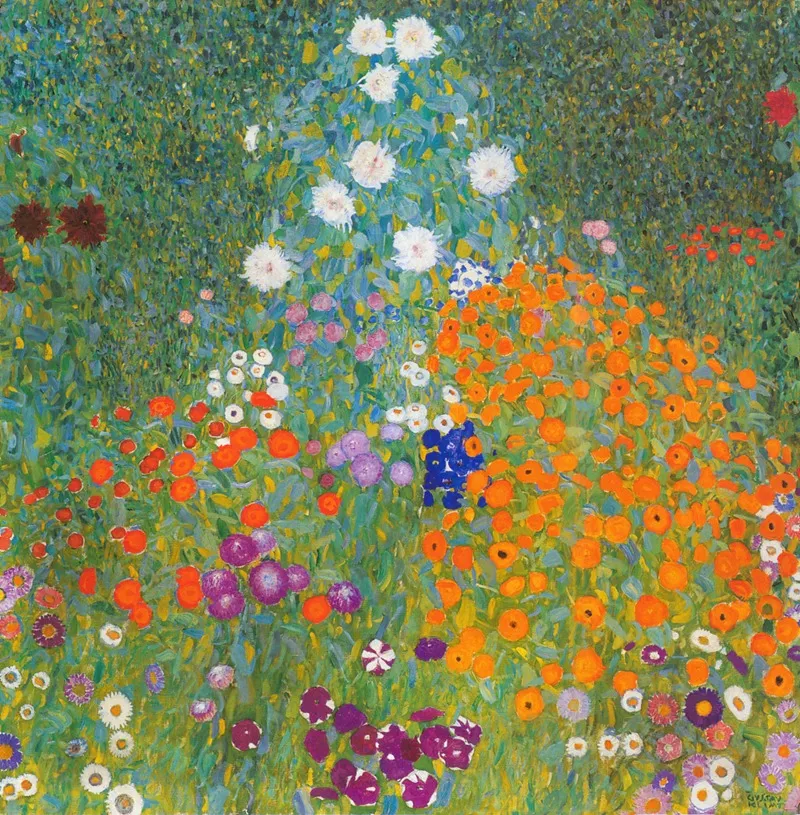 Cottage Garden Wall Art by Gustav Klimt - High-Resolution Digital Print