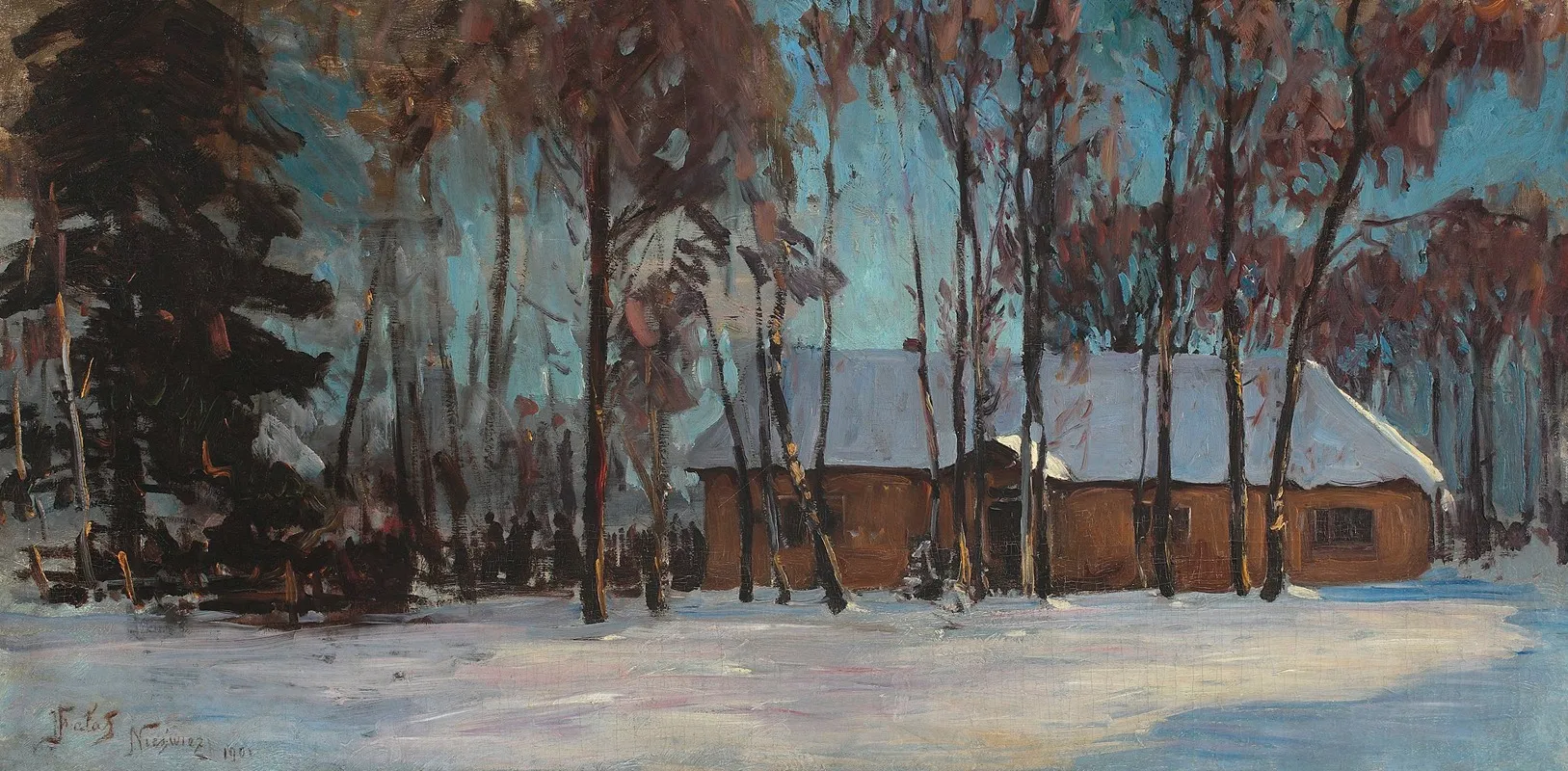 Cottage In Nesvizh Wall Art by Julian Falat - High-Resolution Digital Print