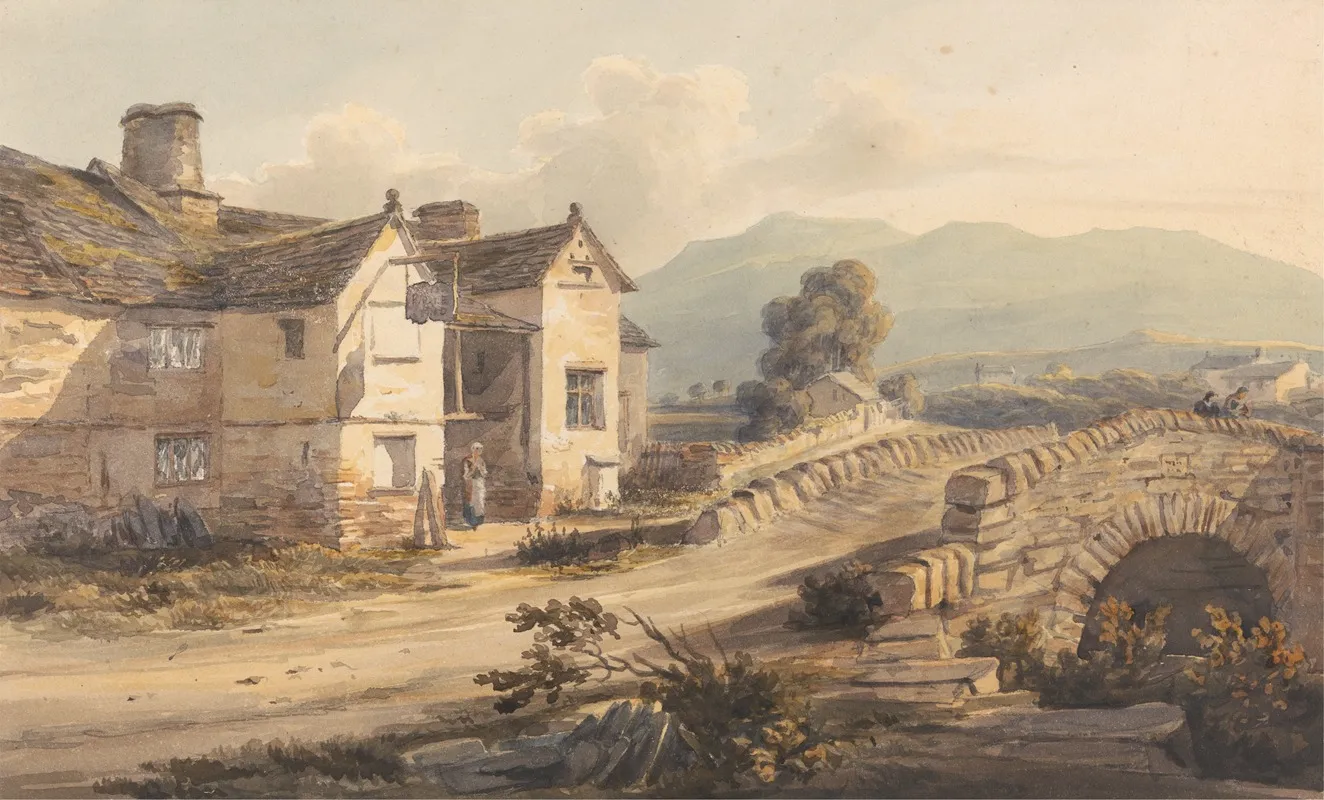 Cottages In Westmoreland Wall Art by George Samuel - High-Resolution Digital Print