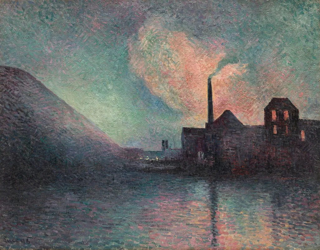 Couillet La Nuit Wall Art by Maximilien Luce - High-Resolution Digital Print
