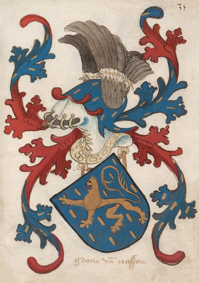 Count Of Nassau Wall Art by Herald of Nassau-Vianden - High-Resolution Digital Print