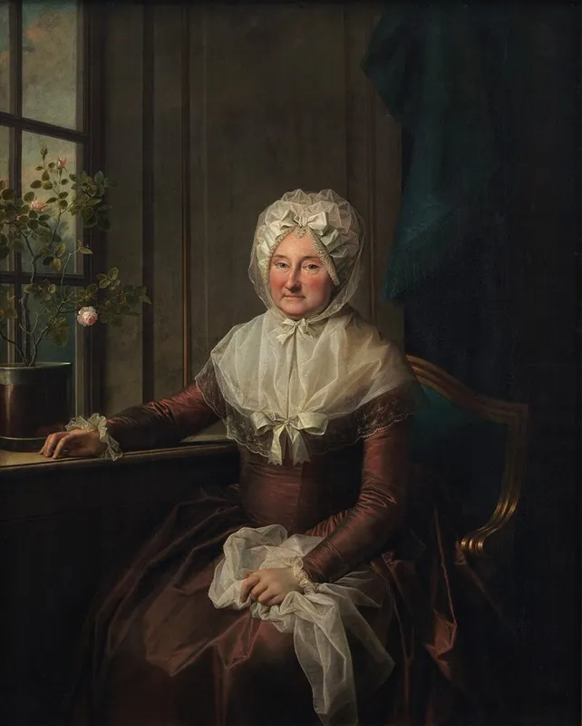Countess Anna Joachima Danneskiold Laurvigen Nee Ahlefeldt Wall Art by Jens Juel - High-Resolution Digital Print