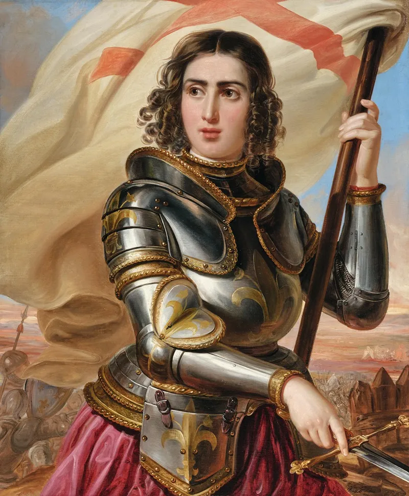 Countess Yuliya Pavlovna Samoylova Nee Von Pahlen As Joan Of Arc Wall Art by Pietro Luchini - High-Resolution Digital Print