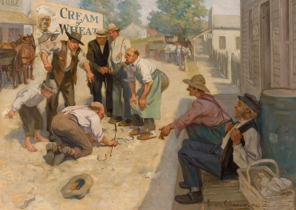 Country Life In America Cream Of Wheat Ad Illustration 2 Wall Art by Fletcher Charles Ransom - High-Resolution Digital Print