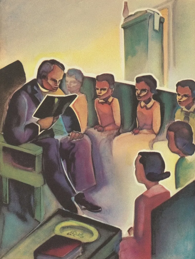 Country Life Stories Some Rural Community Helpers Pl19 Wall Art by Vernon Winslow - High-Resolution Digital Print