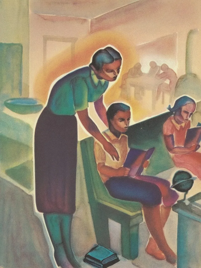 Country Life Stories Some Rural Community Helpers Pl22 Wall Art by Vernon Winslow - High-Resolution Digital Print