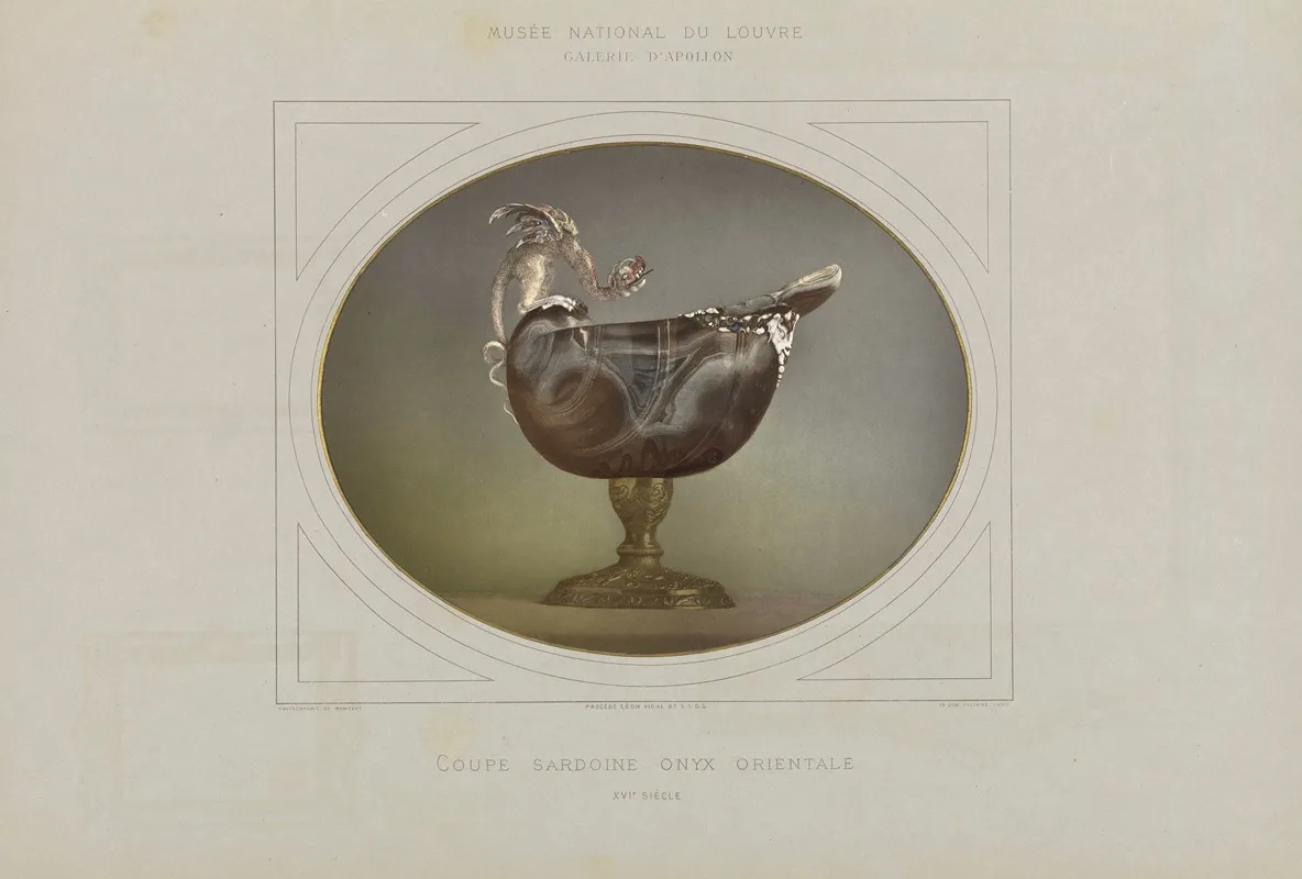 Coupe Sardoine Onyx Orientale Wall Art by Léon Vidal - High-Resolution Digital Print