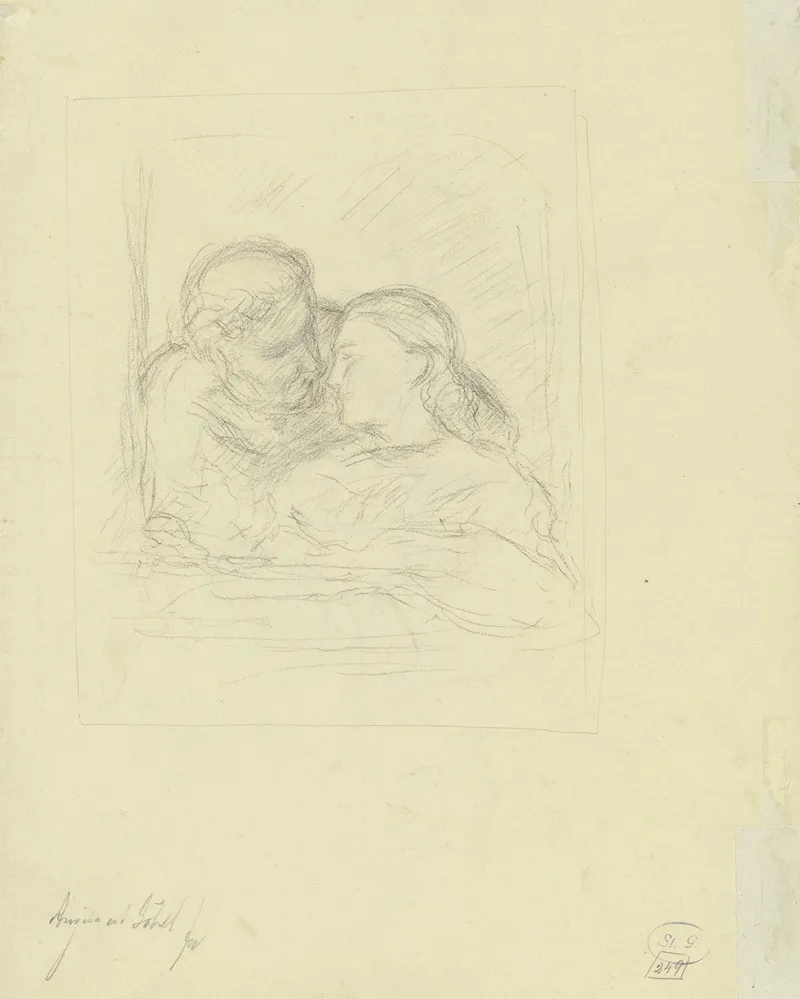 Couple In The Window Wall Art by Angilbert Göbel - High-Resolution Digital Print