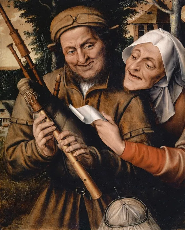 Couple Making Music Wall Art by Jan Massys - High-Resolution Digital Print