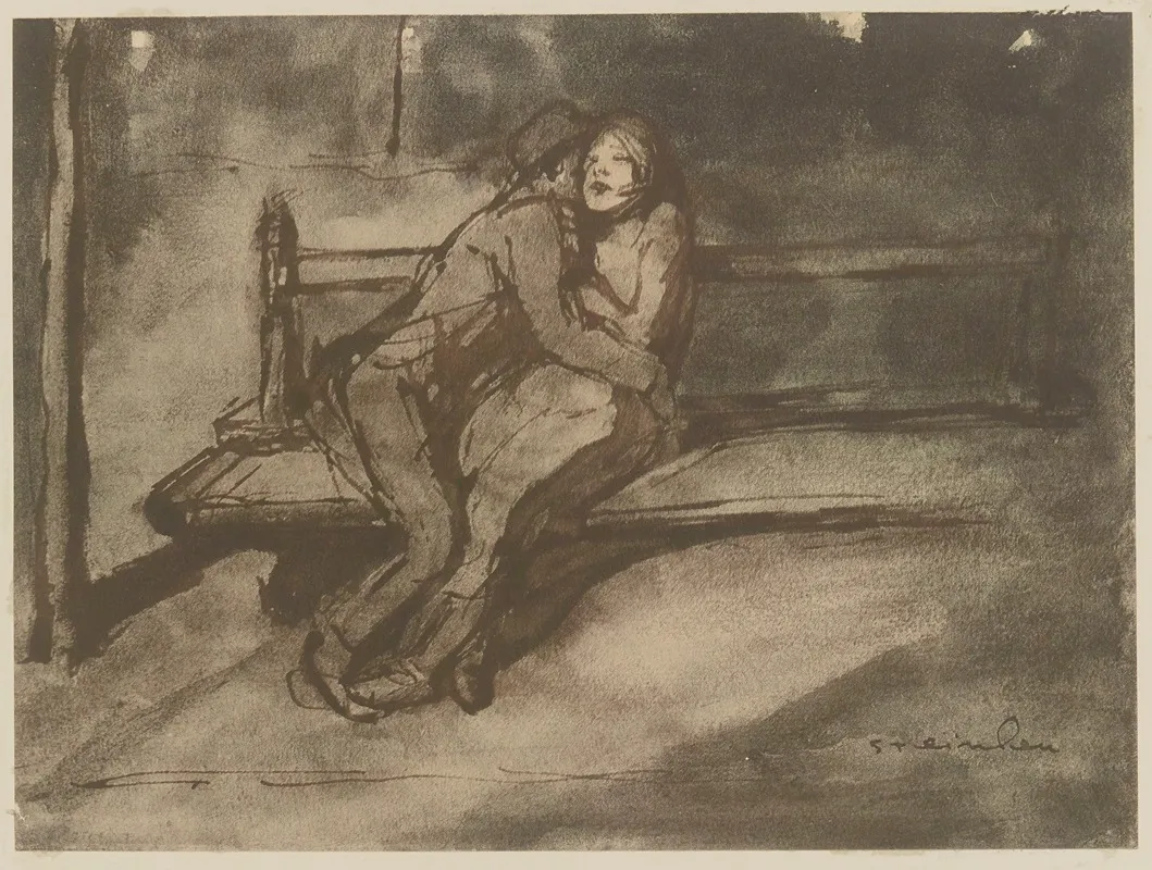 Couple Sur Un Banc