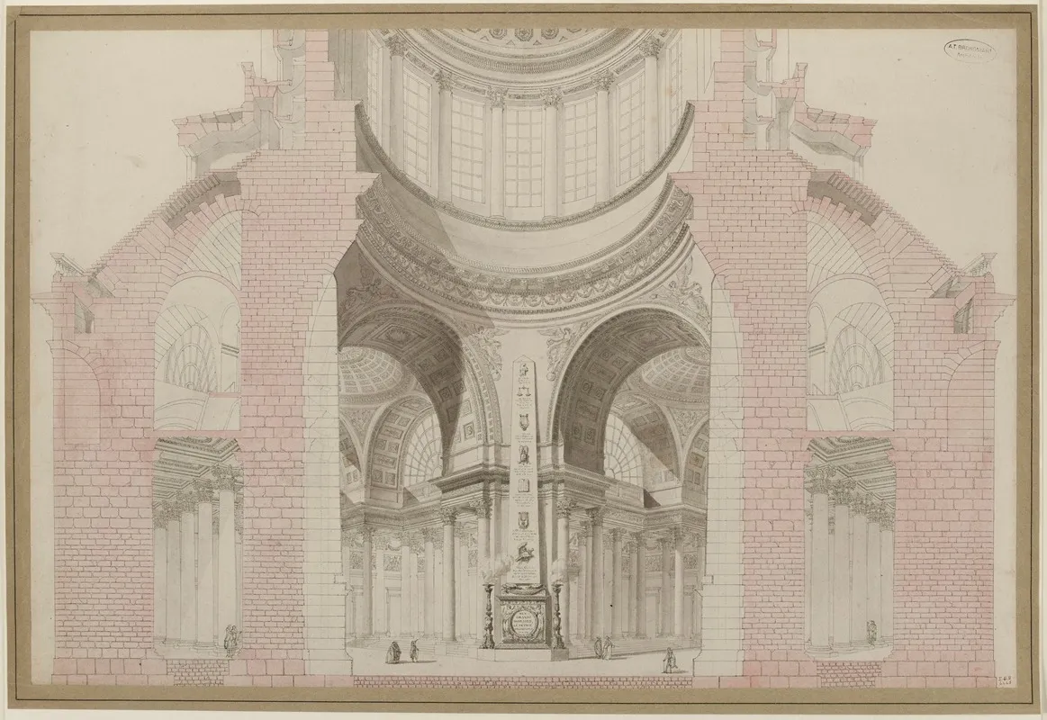 Coupole Du Pantheon Coupe Projet De Decoration Interieure