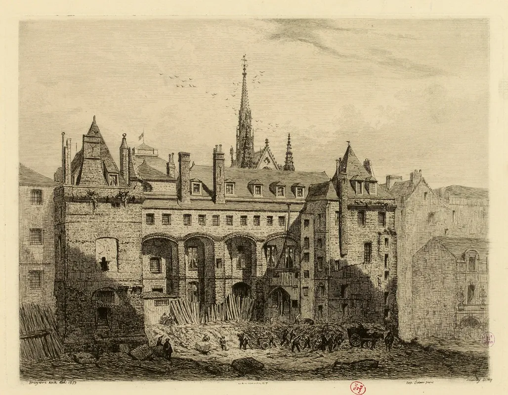 Cour Lamoignon Ou St Martin Au Palais De Justice