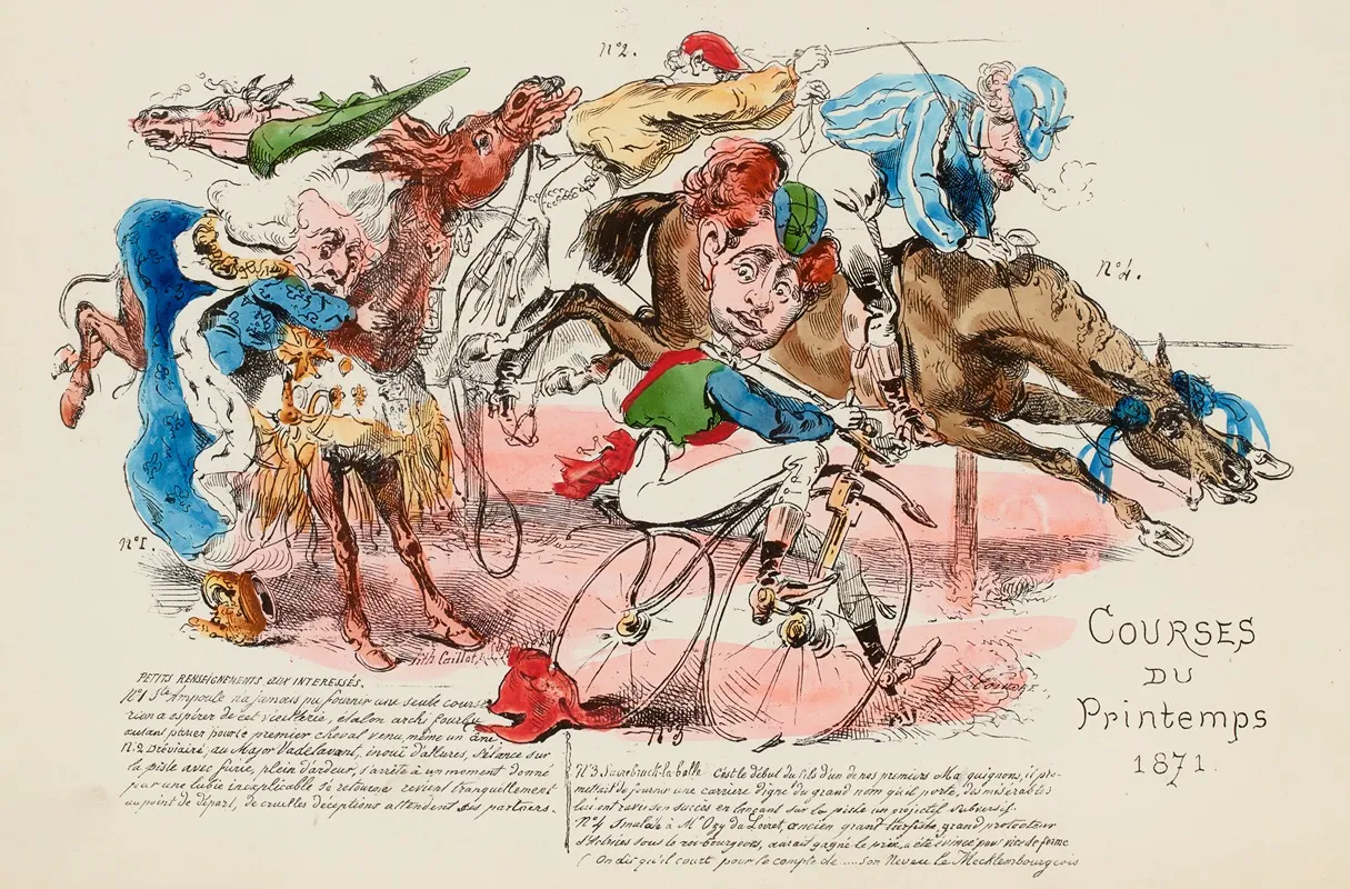 Courses Du Printemps 1871 by Victor Coindre - High-Resolution Digital Print