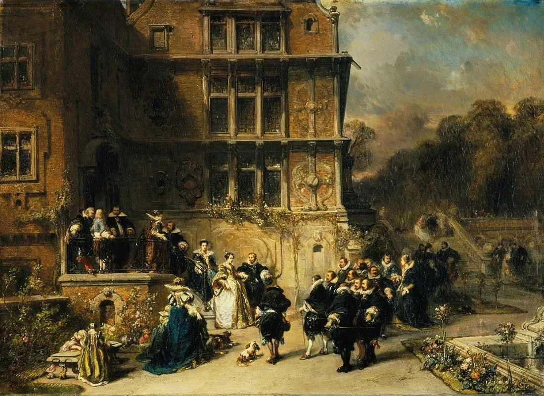 Court Reception At A Chateau