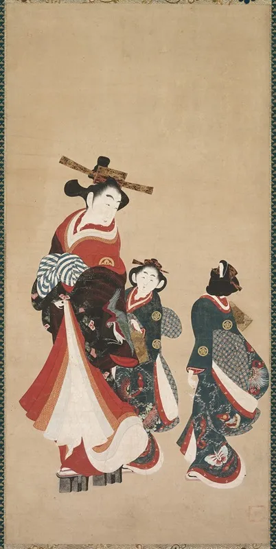 Courtesan And Attendants