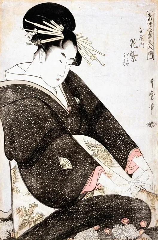 Courtesan Hanamurasaki Of Tamaya