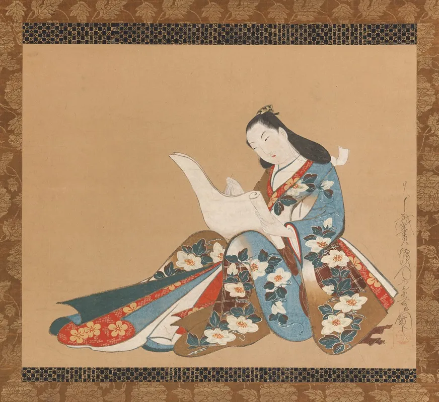 Courtesan Writing A Letter