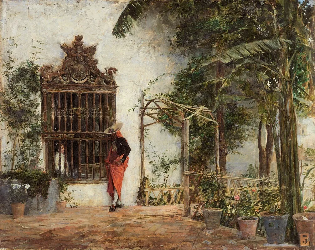 Courting By The Window Grille