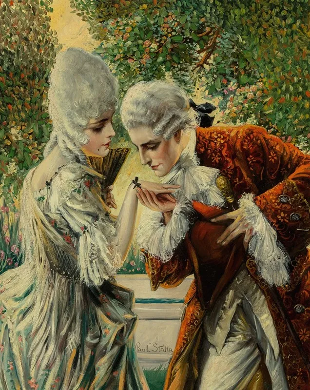 Courting Courtiers Wall Art by Paul Stahr - High-Resolution Digital Print