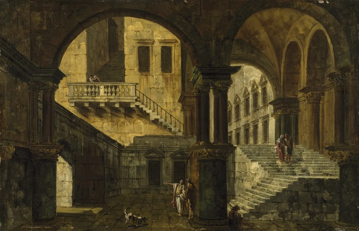 Courtyard In A Renaissance House