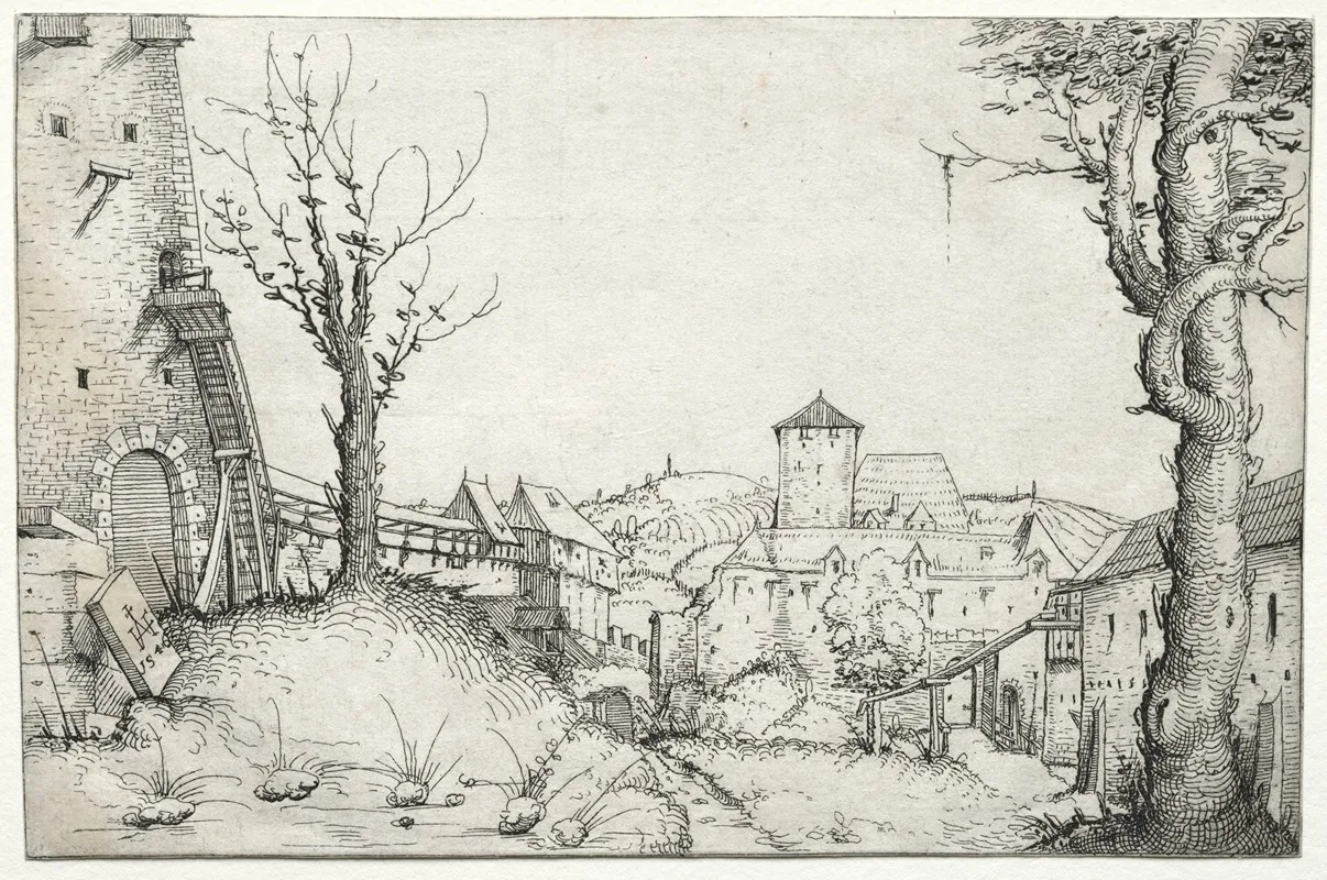 Courtyard Of A Castle