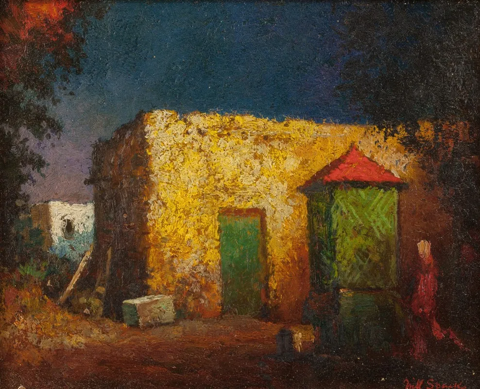 Courtyard Well New Mexico Wall Art by Will Sparks - High-Resolution Digital Print