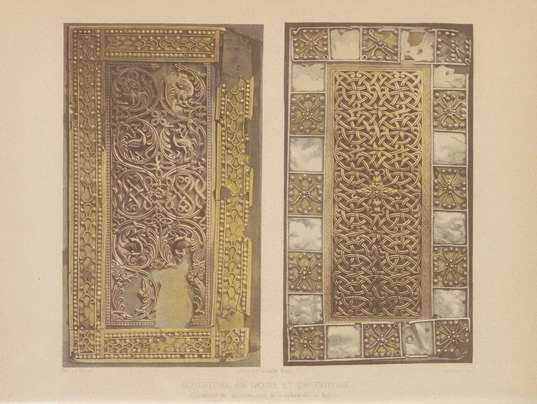 Couverture De Sacramentaire De La Cathedrale De Monza Wall Art by Joseph Rose Lemercier - High-Resolution Digital Print