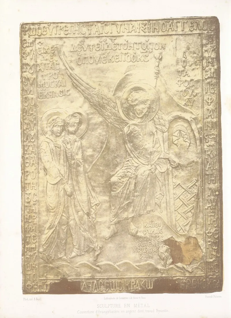 Couverture Devangelistere En Argent Dore Travail Byzantin Wall Art by Joseph Rose Lemercier - High-Resolution Digital Print