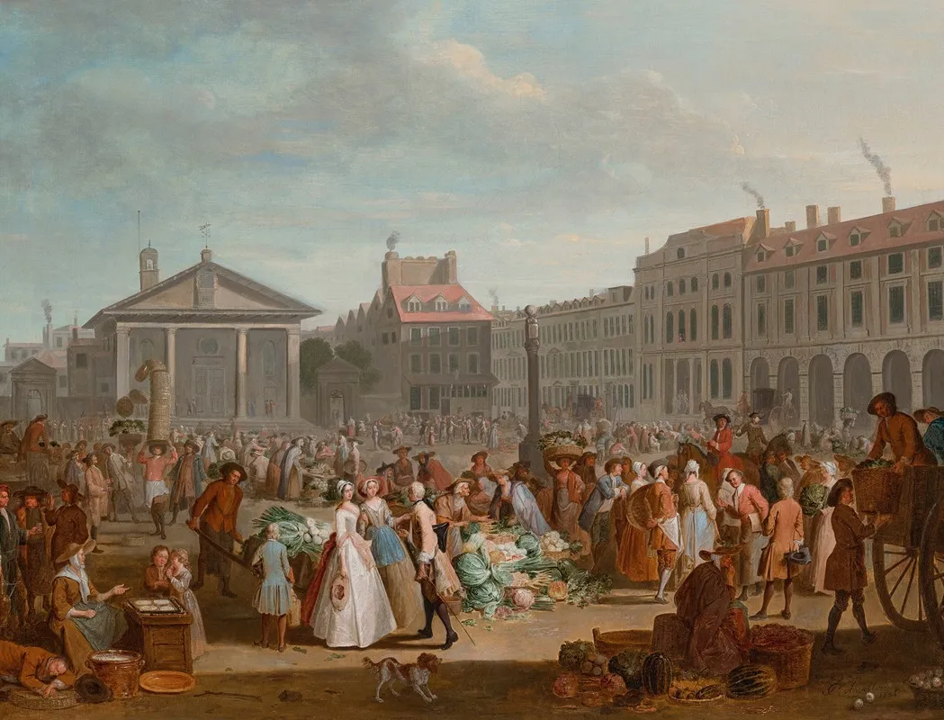 Covent Garden Vegetable Market Wall Art by Peter Angelis - High-Resolution Digital Print