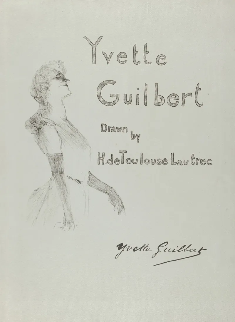 Cover Yvette Guilbert Wall Art by Henri de Toulouse-Lautrec - High-Resolution Digital Print