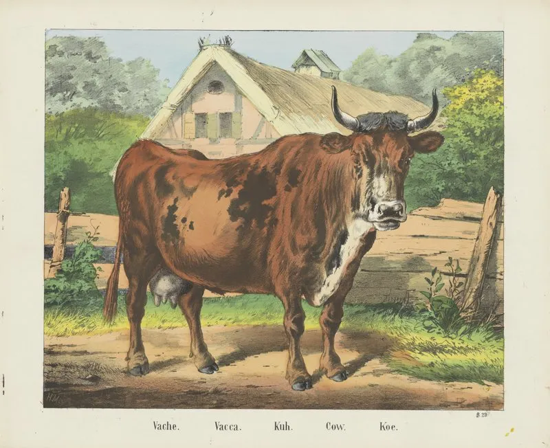 Cow 12 Wall Art by Joseph Scholz - High-Resolution Digital Print