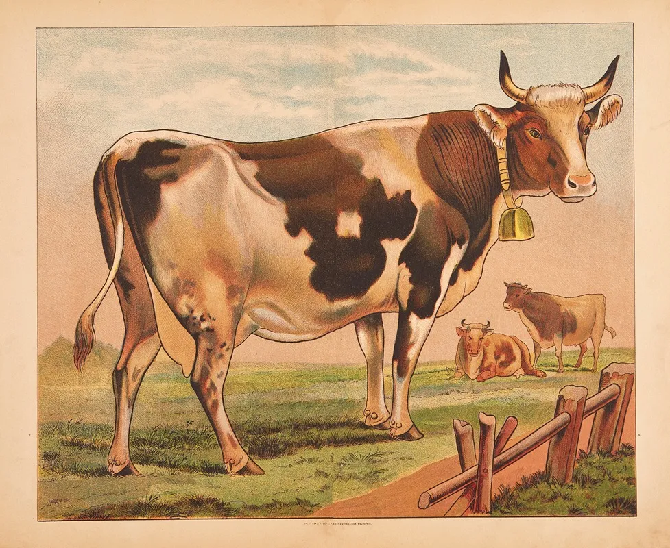 Cow 15 Wall Art by V. Oehmigke &amp; Riemschneider - High-Resolution Digital Print