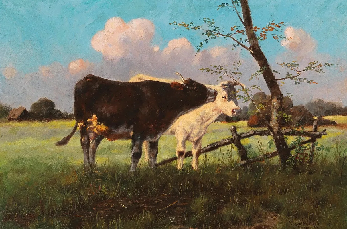 Cows In A Meadow 2 Wall Art by Antonio Montemezzo - High-Resolution Digital Print