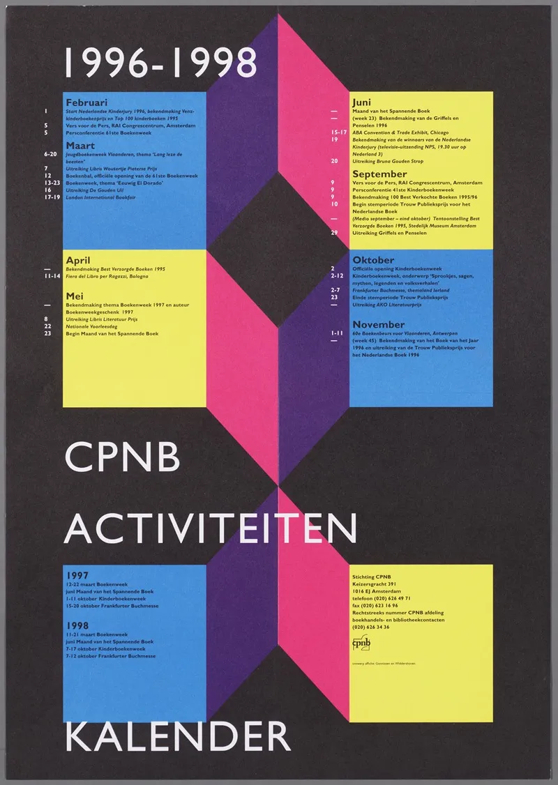Cpnb Activiteiten Kalender 1996 1998 Wall Art by Gonnissen en Widdershoven - High-Resolution Digital Print