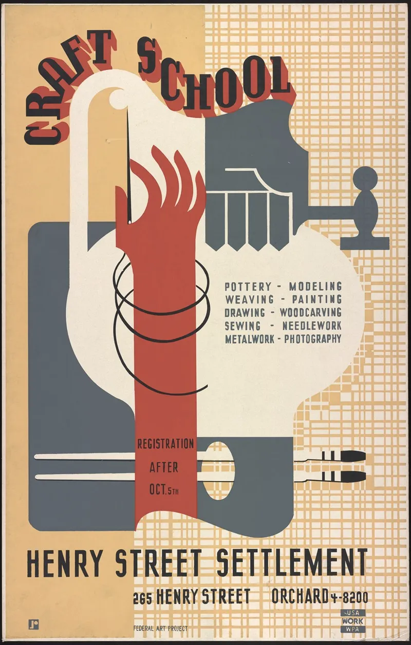 Craft School 2 Wall Art by Jerome Henry Rothstein - High-Resolution Digital Print