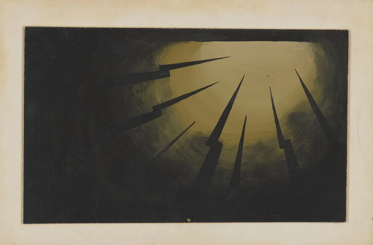 Created Equal Sketch No 4 Stereotpicon Background Bayonets Wall Art by Paul Cadorette - High-Resolution Digital Print