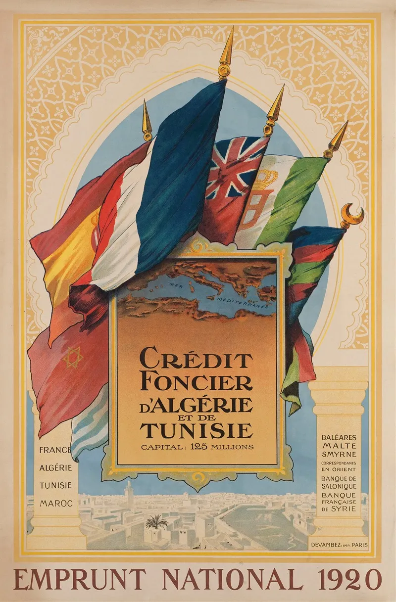 Credit Foncier Dalgerie Et De Tunisie Wall Art by Anonymous - High-Resolution Digital Print