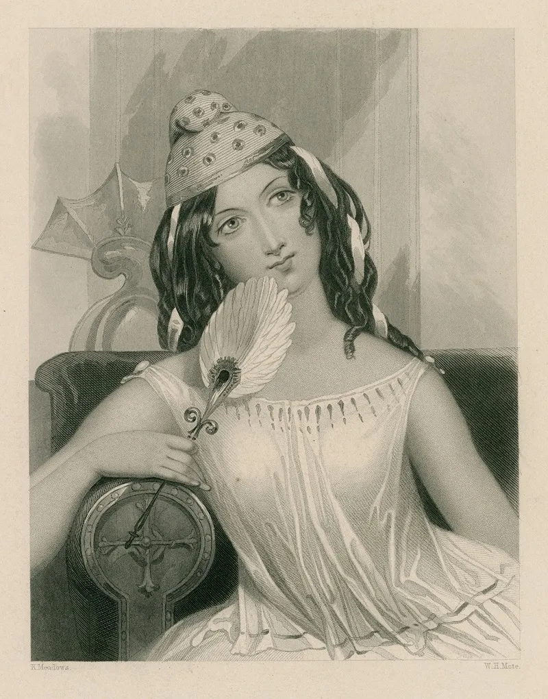 Cressida Troilus Cressida Act 4 Sc 4 Wall Art by Joseph Kenny Meadows - High-Resolution Digital Print