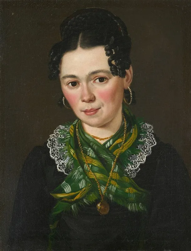 Creszentia Kirner Nee Knopfle The Artists Wife Wall Art by Lukas Kirner - High-Resolution Digital Print