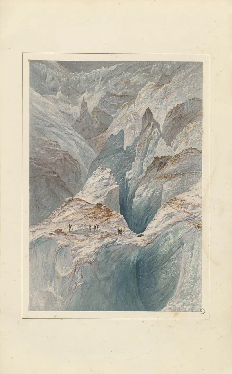 Crevasses On The Mer De Glace