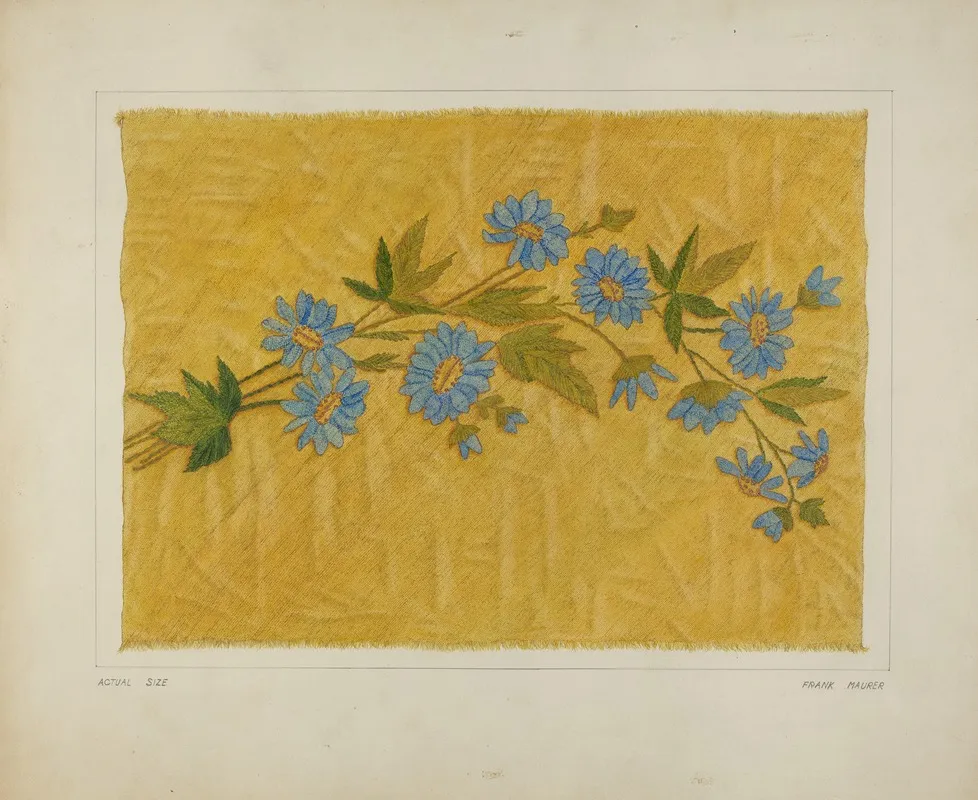 Crewel Embroidery 7 Wall Art by Frank Maurer - High-Resolution Digital Print
