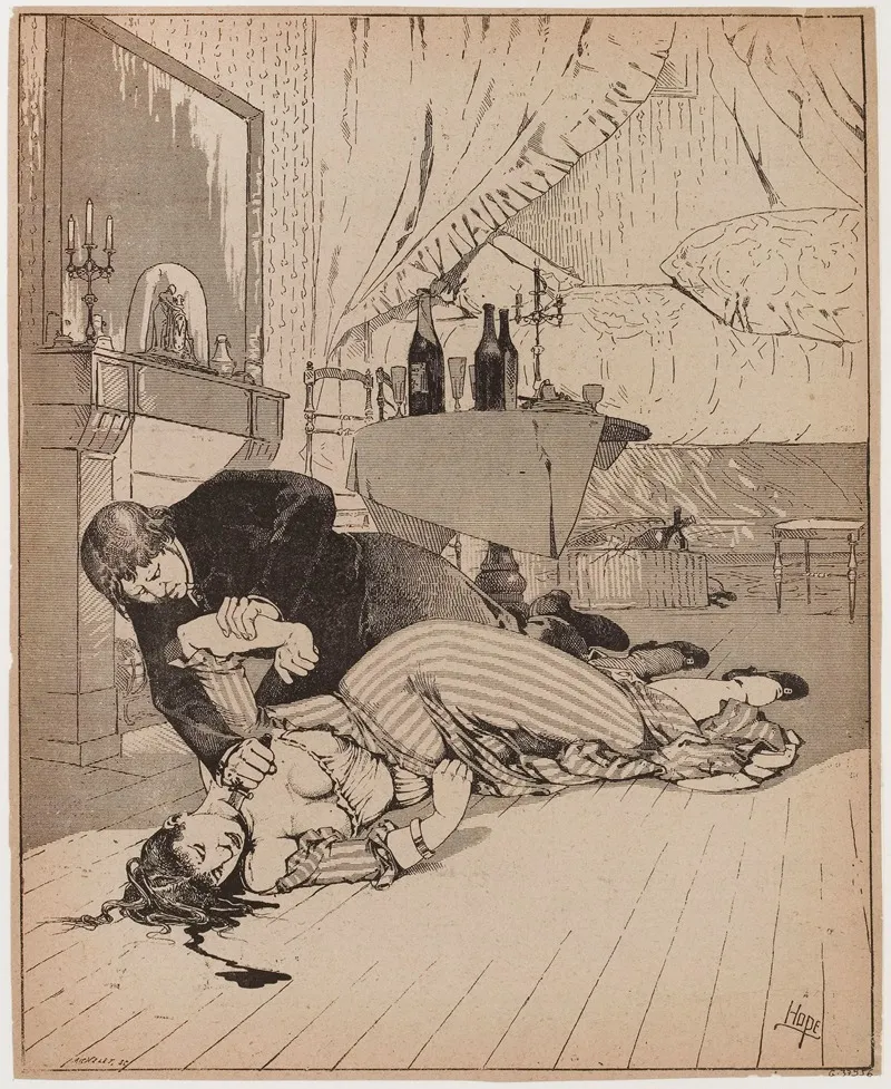 Crime Dans Une Chambre Wall Art by Léon Choubrac - High-Resolution Digital Print
