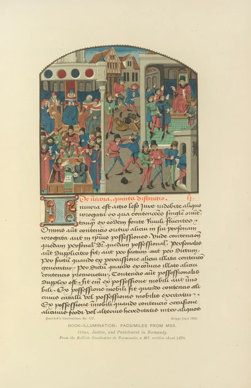 Crime Justice And Punishment In Normandy Wall Art by Bernard Quaritch - High-Resolution Digital Print