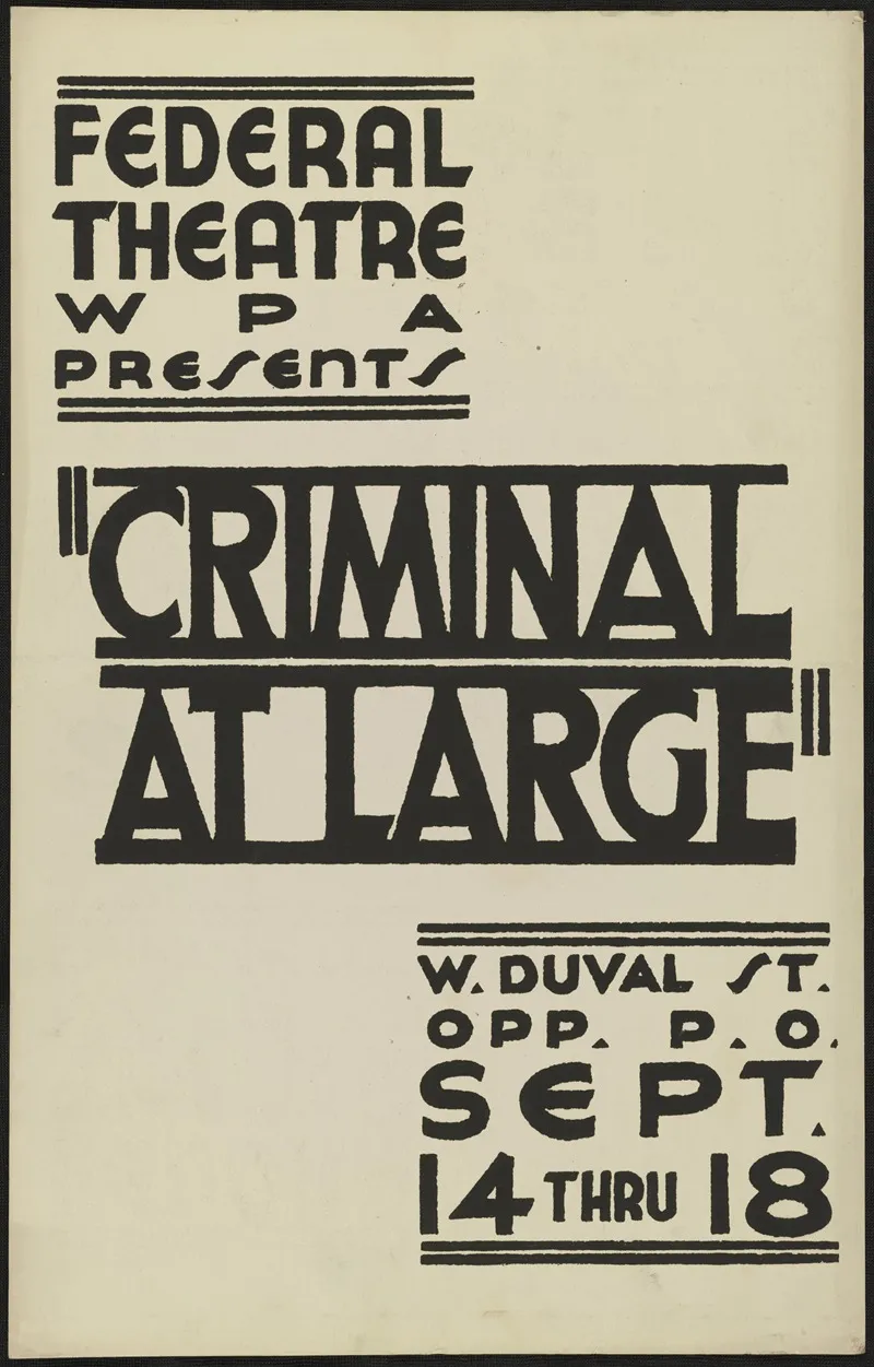 Criminal At Large 2 Wall Art by Anonymous - High-Resolution Digital Print