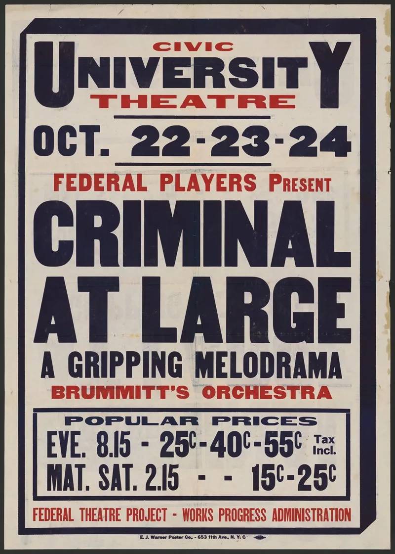 Criminal At Large Wall Art by Anonymous - High-Resolution Digital Print